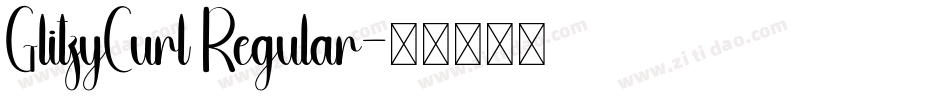 GlitzyCurl Regular字体转换